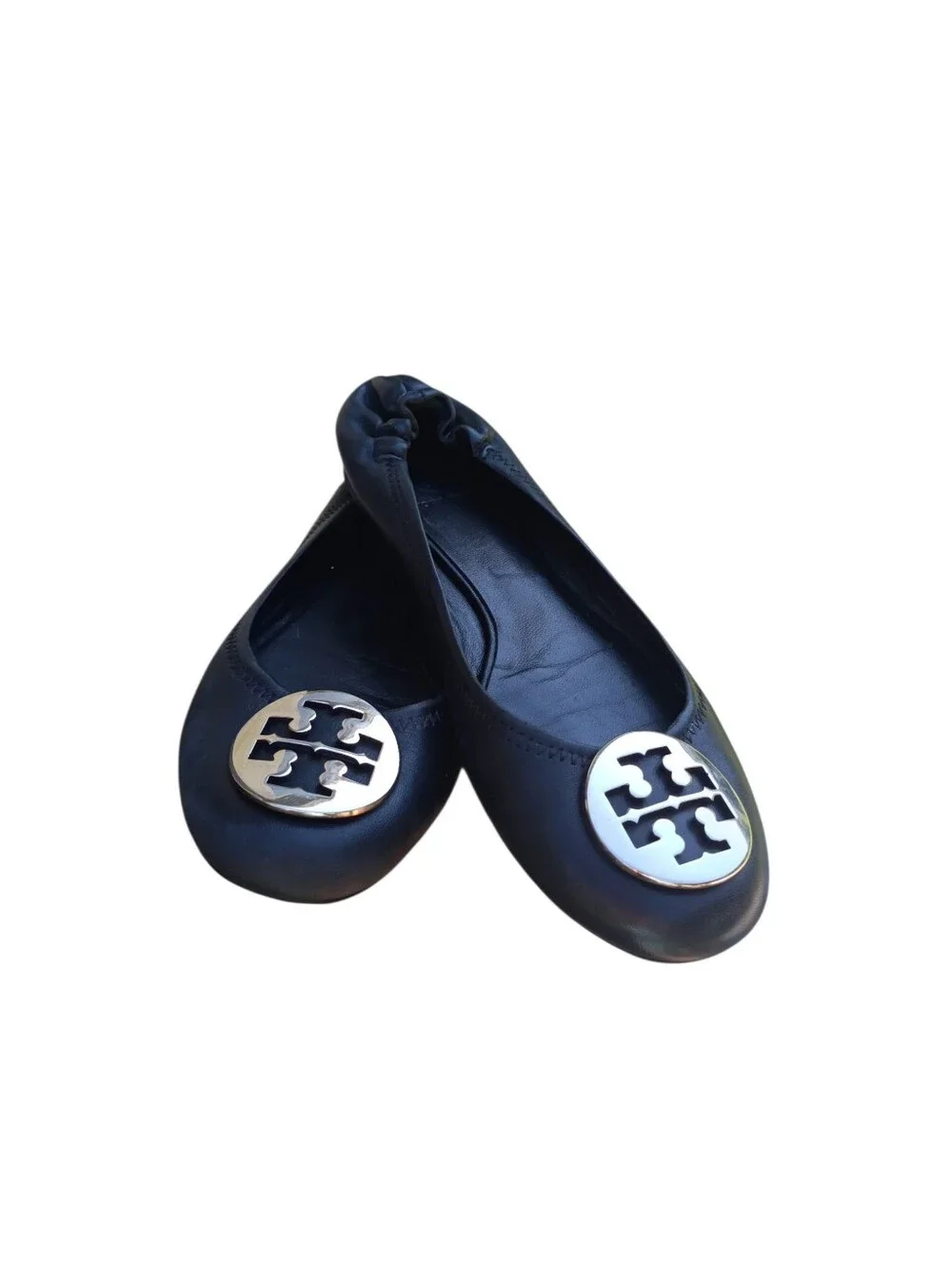 Tory Burch Black Ballet Flats Size 8 Very Good Condition.